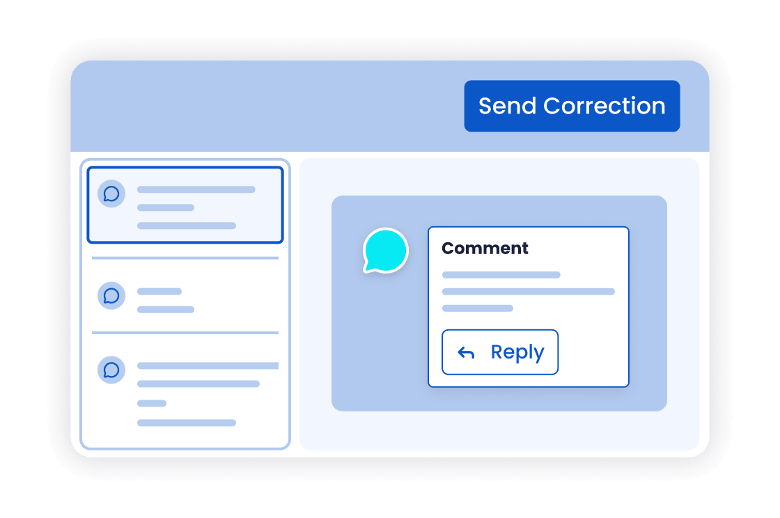 View in the Marketing Management Cockpit: Comments directly in the asset