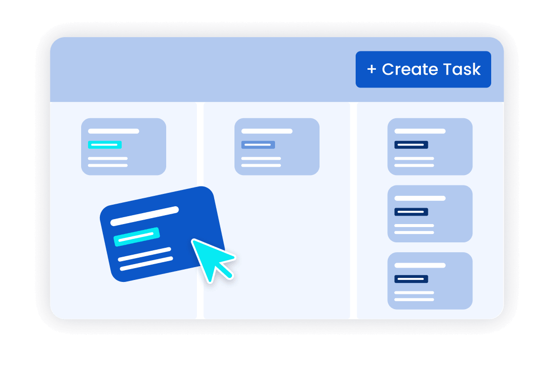 View in the Marketing Management Cockpit: Freely configurable Kanban boards